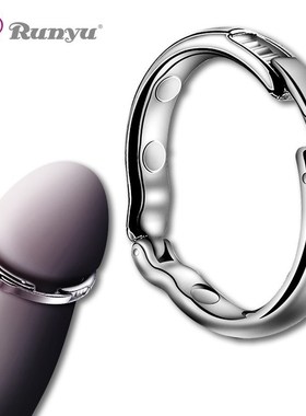 Runyu Cock Ring Metal Penis Sleeve For Male Extender Penis E