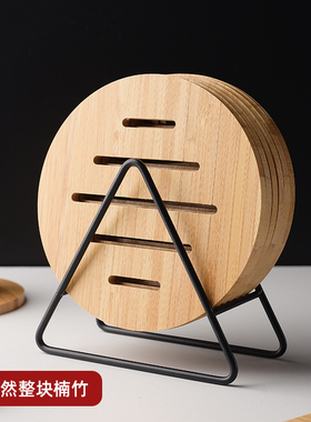 楠竹隔热垫餐桌防烫垫家用木垫菜盘垫子防热碗垫厨房锅垫子耐高温