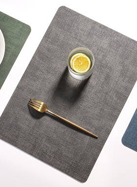 日式皮革餐垫隔热垫防烫餐桌垫防水防油西餐垫高级感杯垫碗垫加厚