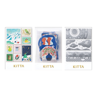 日本kingjim锦宫第14弹kitta贴纸手帐胶带透明款便携和纸胶带日系分装可爱少女索引标签便利贴