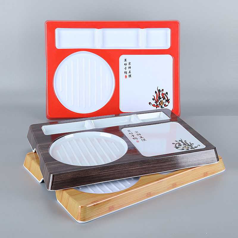 密胺餐具高级感烤鸭盘10个装仿瓷