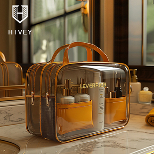 化妆洗漱包洗澡袋子女洗浴收纳浴包防水便携透明旅行出差男浴兜包