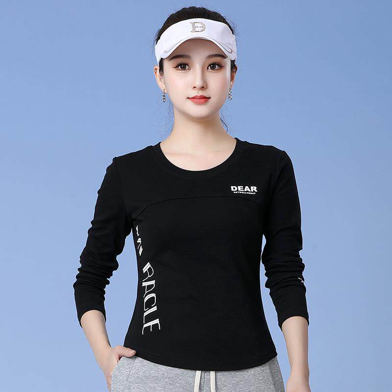 特惠新款秋季广场舞服装上衣棉圆领长袖杨丽萍瑜伽时尚运动跳操舞