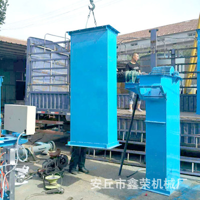 碎石厂小块料垂直斗式提升机 冶金行业原料大高度斗式提升机