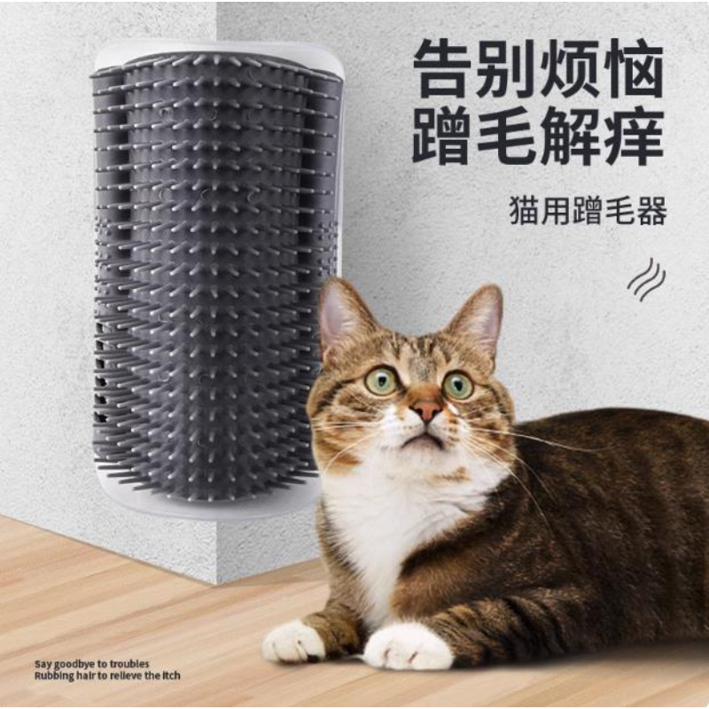 跨境猫咪蹭痒神器墙角蹭毛器猫自