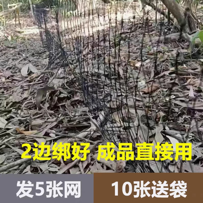 防蛇尼龙网单层黑色渔网加粗高强丝柔软粘网尼泥鳅黑鱼龙线黄鳝