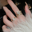 指环 个性 独特秋冬高端戒子时尚 珍珠戒指女轻奢高级感小众设计感