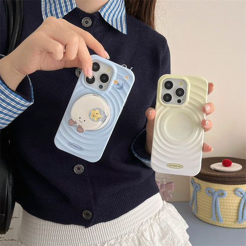 波漾磁吸支架手机壳适用iPhone