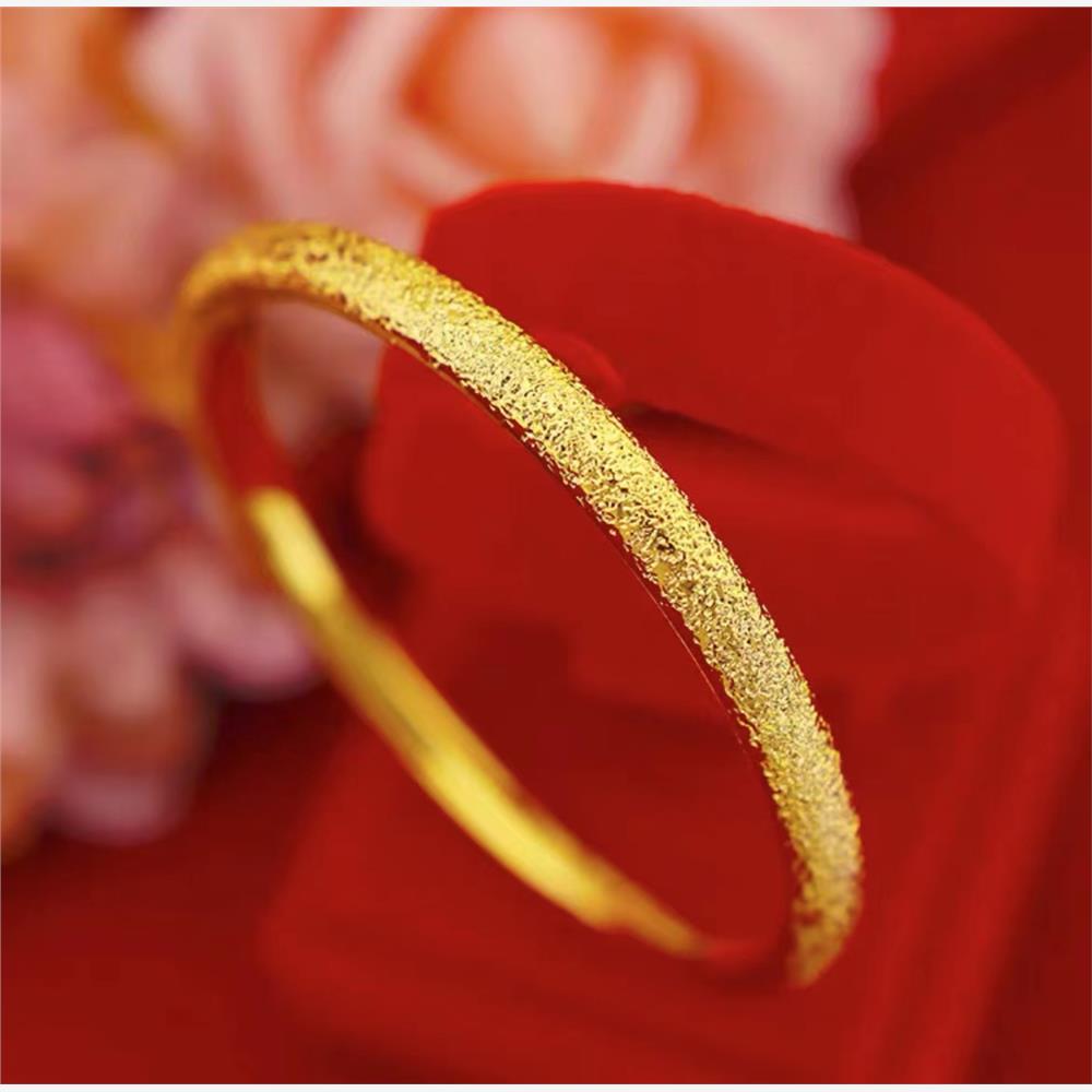 久不掉色越南沙金手镯古