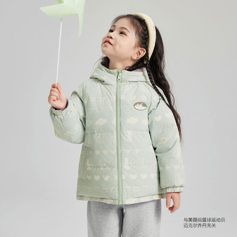 乔丹女童羽绒服2025冬季新款羽绒服