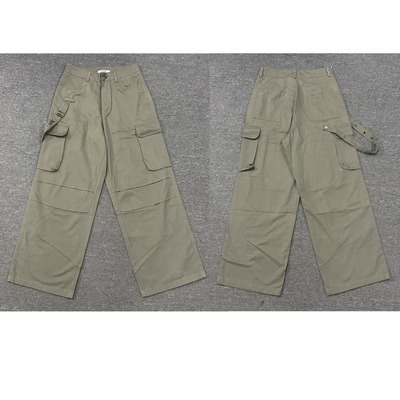 某狮家撤柜好品精梳棉多袋工装降落伞直筒全棉百搭休闲裤 尾货