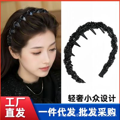 新款2025路易斯繁星发箍轻奢气质