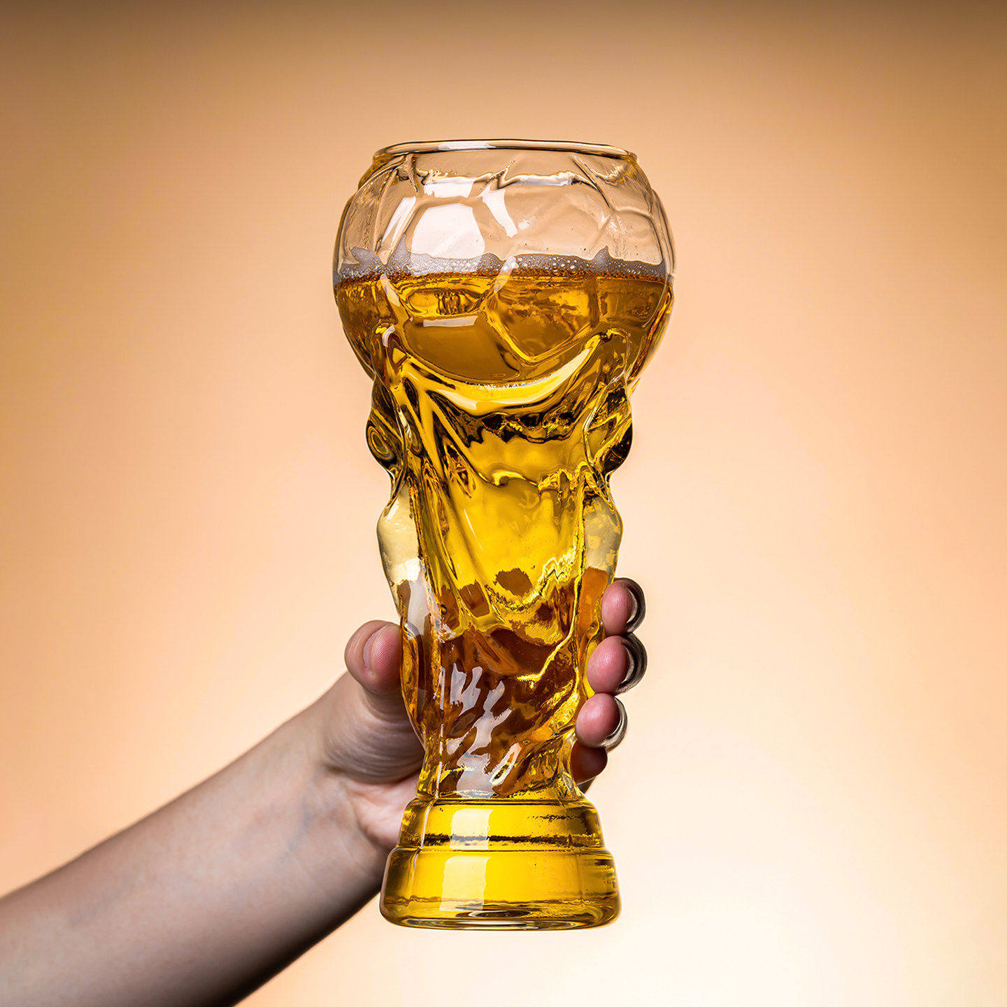 创意2026世界杯大力神啤酒杯酒吧大容量足球杯个性网红饮料扎啤杯