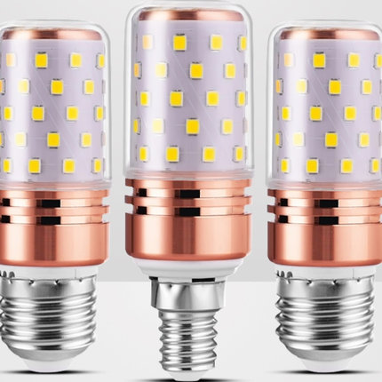 2025新款E27光头强变色超亮LED玉米灯泡螺口蜡烛节能室内装饰