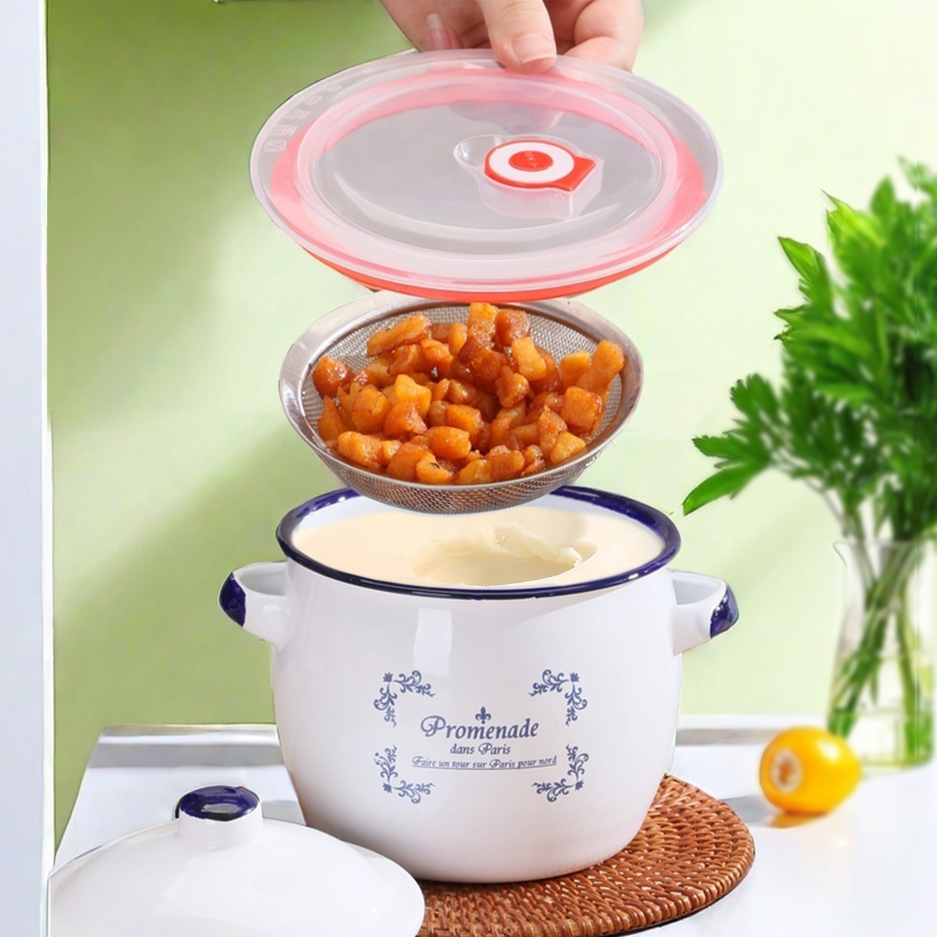 厨房猪油罐子家用耐高温带盖装荤油食用油专用的容器储油壶食品级,厨房/烹饪用具,调味瓶罐/调料研磨器,淘宝优惠券,粉丝福利购,淘宝优惠卷