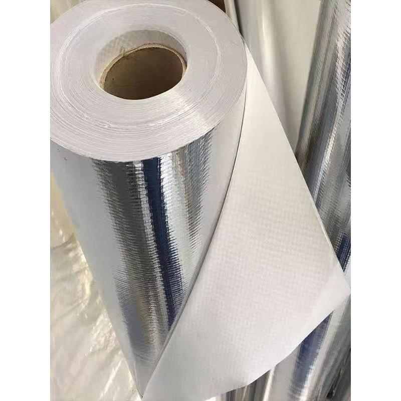高强度铝塑编织布铝箔编织布热封可真空出口海运包装膜镀铝编织布