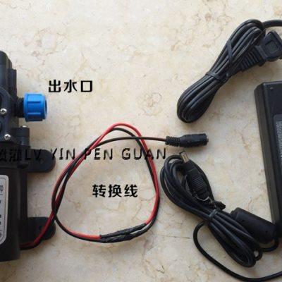 隔膜水泵12v园艺微型增压自吸泵自动高压喷雾浇花100W自吸泵