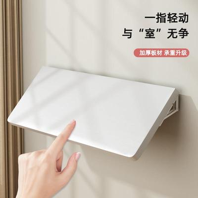墙上可折叠置物架墙壁折叠桌壁挂式悬空层板书架客厅厨房一字隔板