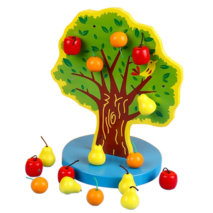 宝宝磁性树蒙台蒙特梭利蒙氏早教益智玩具精细动作训练幼儿园教具