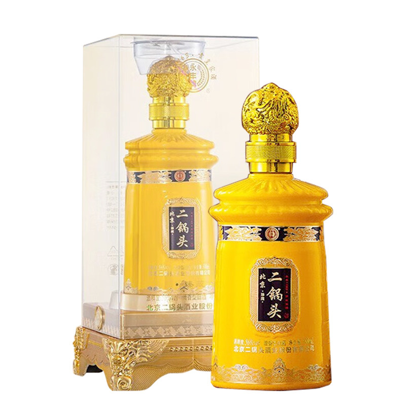 永丰牌北京二锅头臻藏 56度清香型白酒 粮食酒水500ml*1瓶礼盒装图片