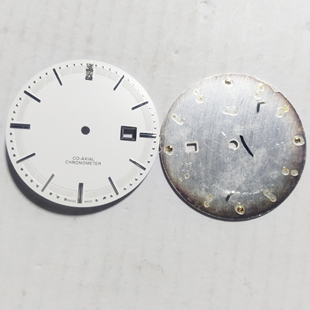 代用欧银刻度2813 8215 8205 ST6表盘35.4单历字面大尺寸手表配件