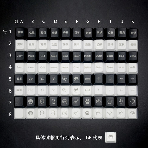 刻字键帽带字带图曾大大