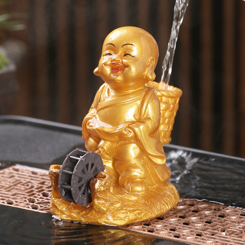 喷水尿童财源滚滚小和尚变色茶宠
