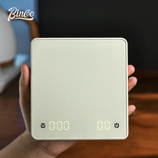 Bincoo智能咖啡电子秤自动计时专业手冲粉水比流速称充电款意式秤