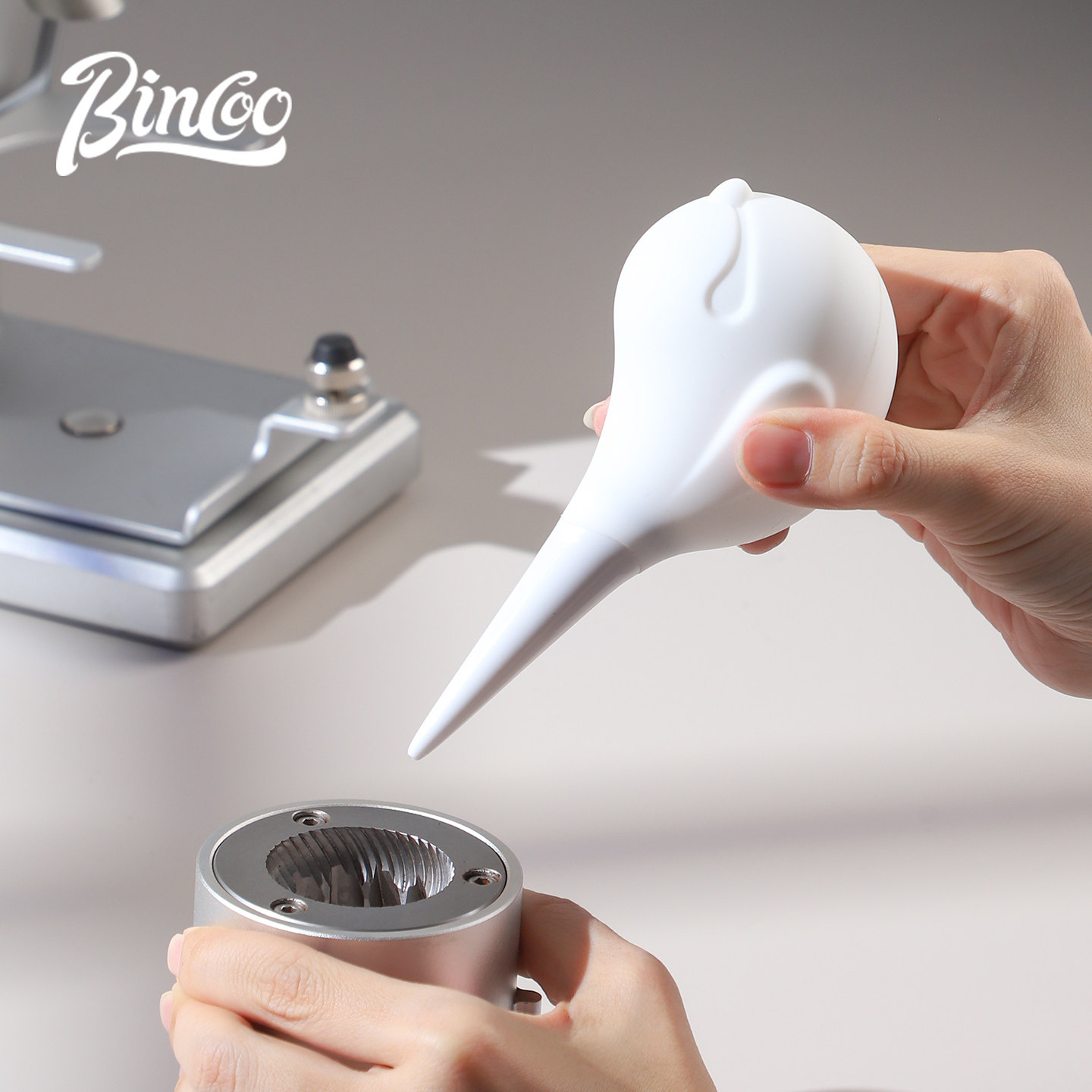 Bincoo小鸟硅胶气吹磨豆机清洁吹气球家用咖啡器具配件清洁工具