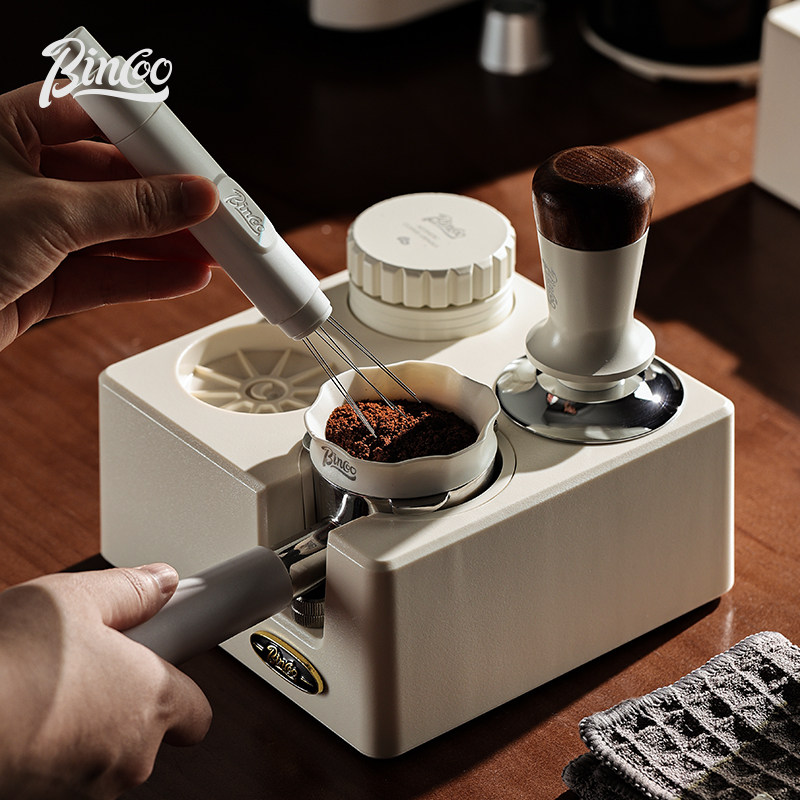 Bincoo咖啡方形压粉底座通用套装意式布粉压粉器咖啡收纳手柄支架,餐饮具,配套器具,淘宝优惠券,粉丝福利购,淘宝优惠卷