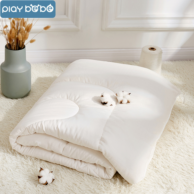 婴儿被子幼儿园羽丝绒丝棉可水洗