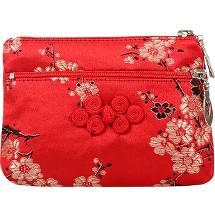 丝绸刺绣织锦零钱包中国风南京特色小礼品实用盘扣荷包出国送老外