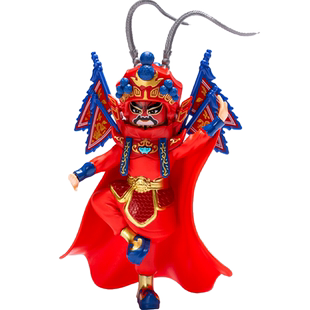 电动川剧变脸娃娃四大名著8张脸变脸玩具京剧戏曲脸谱儿童玩偶