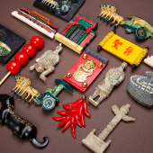 中国风礼品兵马俑北京故宫旅游纪念品创意冰箱贴磁性贴出国送老外