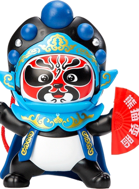 川剧变脸娃娃玩具京剧脸谱熊猫公仔摆件四川成都中国风礼品送老外