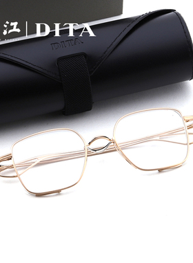 DITA眼镜框LINETO DTX124林志炫同款日本手工方形纯钛近视眼镜架