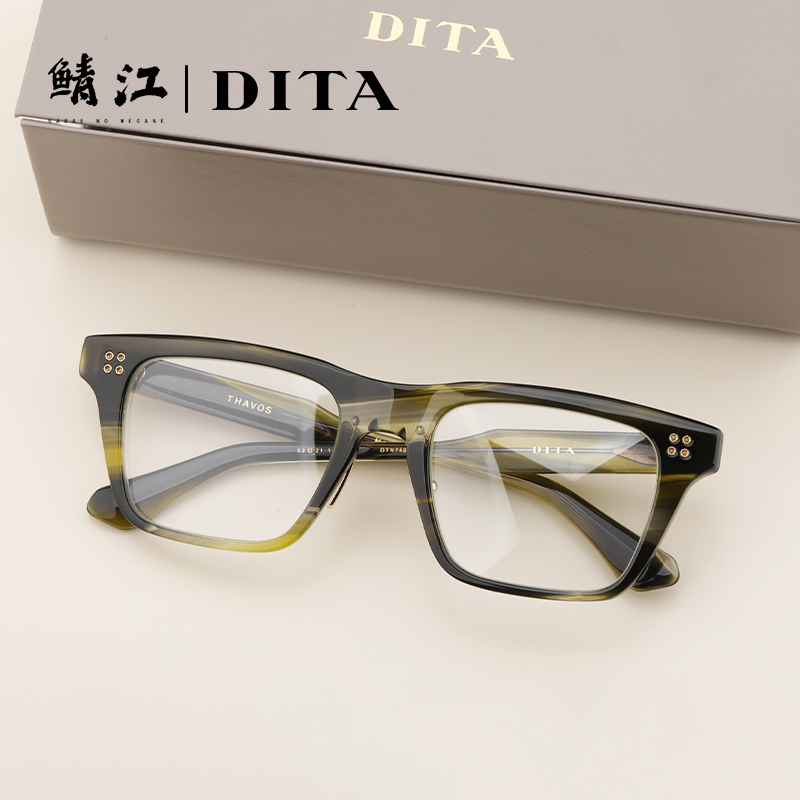 DITA眼镜日本手作黑框板材近视镜