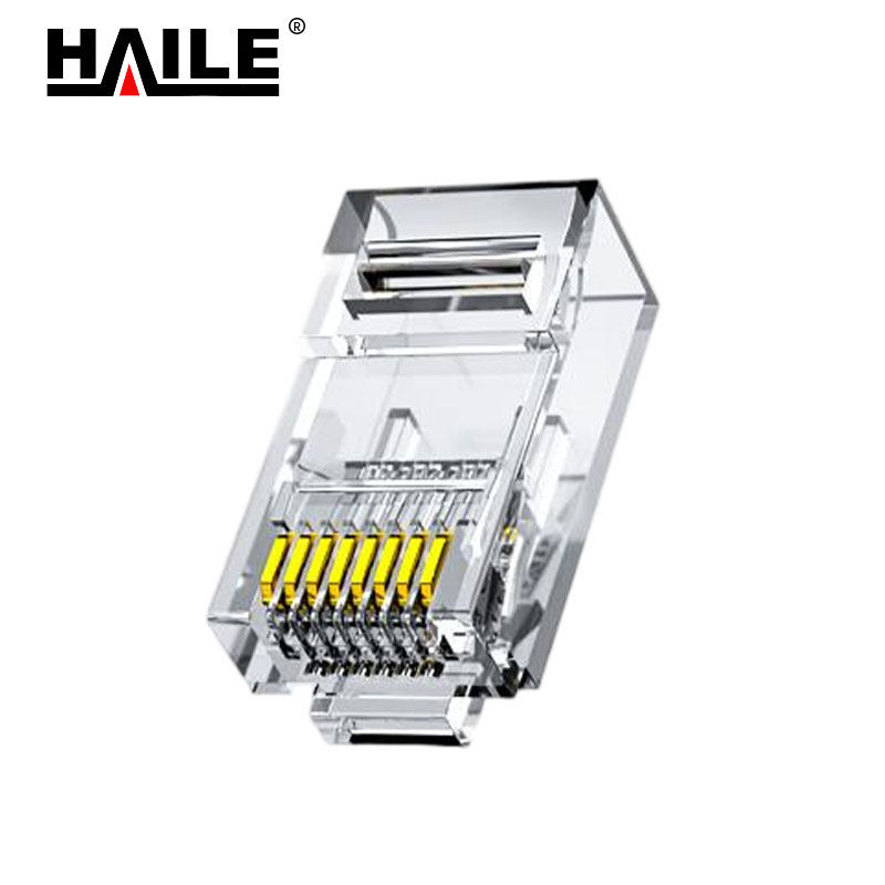 HAILE超六类水晶头非屏蔽50U HT-511 100个/盒