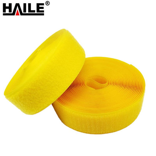 海乐(HAILE)无胶子母抓毛魔术贴自粘带需缝制 黄色 2cm宽勾面毛面各25米 （蓝色）