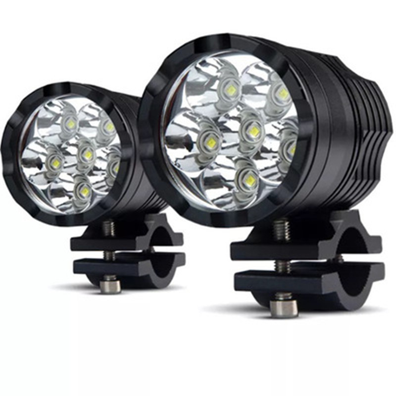 跨境新款电动车/摩托车LED6灯珠改装60W大功率大灯/前照灯