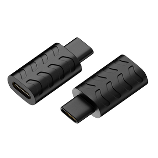 24PIN满针全功能TypeC公对母口测试转接头USB3.1一体注塑全塑胶数据线延长转换头老化专用防刮花磨损延长插头