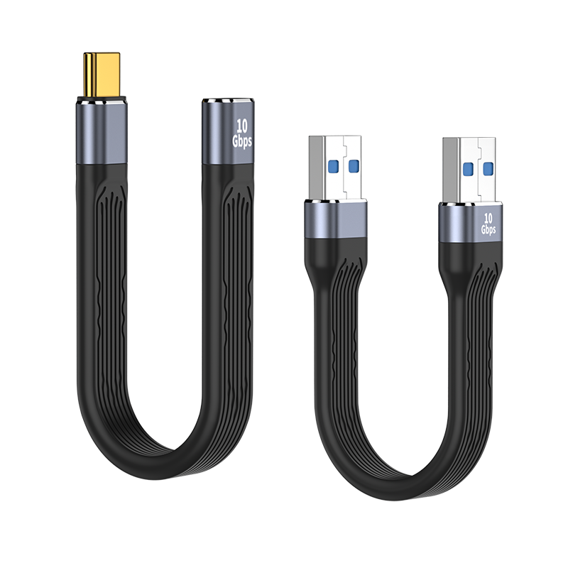 TYPE-C数据线USB3.2Gen2公对公转母USB延长短线高速适用三星闪迪固态移动硬盘盒连接电脑传输OTG转接线
