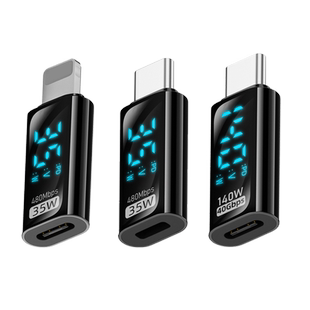 适用苹果15pro转接头lightning转typec手机公转母数据线快充iPhone14充电宝PD接口mini6转换器ipad平板