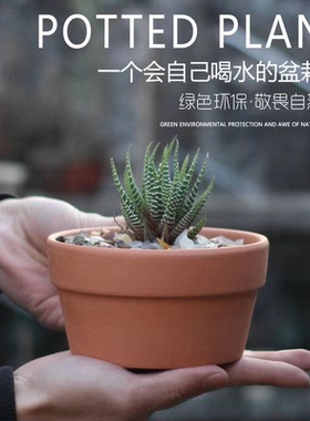 清仓红陶花盆陶土瓦盆粗陶透气大口径多肉陶瓷绿植兰花盆特价包邮