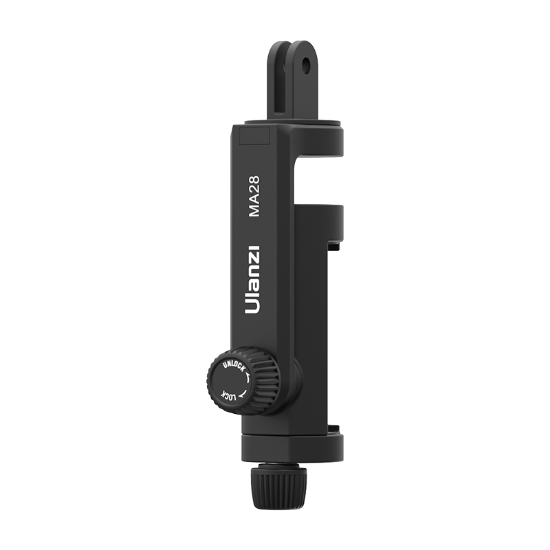 优篮子GoPro接口手机夹横竖拍MA28适用gopro12/11大疆action4/insta360钓鱼直播第一人称视角