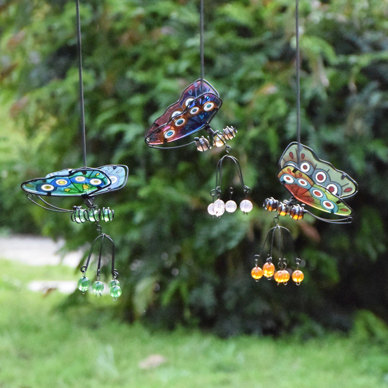 户外仿真铁艺蝴蝶壁挂插件装饰小品花园庭院创意装饰摆设阳台布置