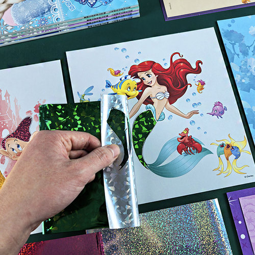 美人鱼公主换装贴贴纸儿童魔幻艺术转印贴贴画卡通3到6岁女孩玩具