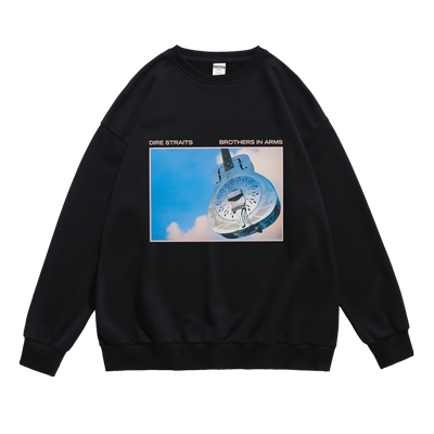 潮流圆领套头卫衣宽松