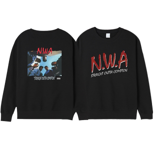 ins风西海岸匪帮hiphop嘻哈说唱nwa周边衣服春秋圆领卫衣男女通款