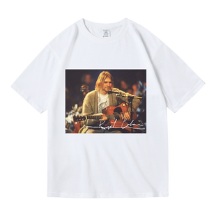 nirvana涅槃乐队欧美摇滚乐队科特柯本周边短袖夏T恤纯棉男女圆领